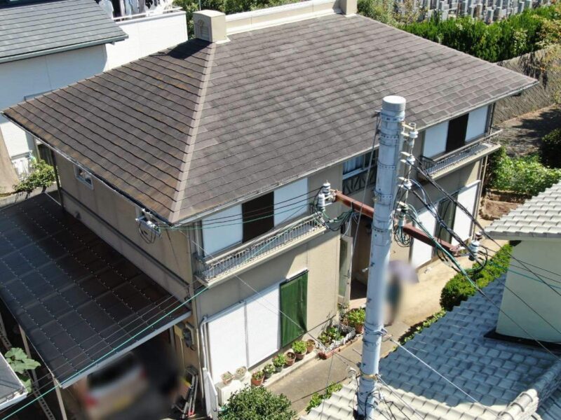 和歌山市　A様邸　屋根外壁塗装リフォーム工事 施工前