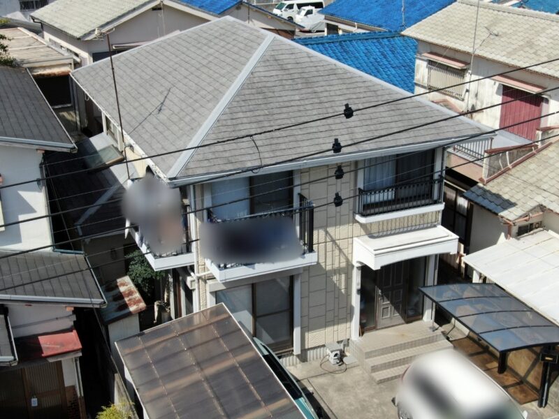 和歌山市　K様邸　屋根外壁塗装リフォーム工事 施工前