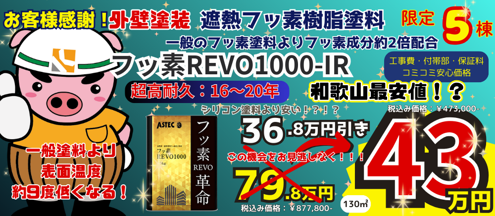 フッ素塗料特別価格