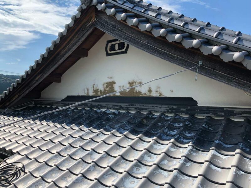 和歌山市 T様邸 外壁漆喰修繕工事 施工前