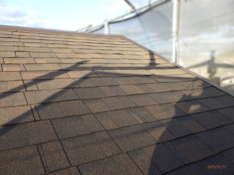 屋根工事 【屋根カバー工法】屋根工事はこれで完了です。