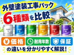 【和歌山市】外壁塗装の塗料6種類を徹底比較！価格・耐用年数・保証の違いを解説